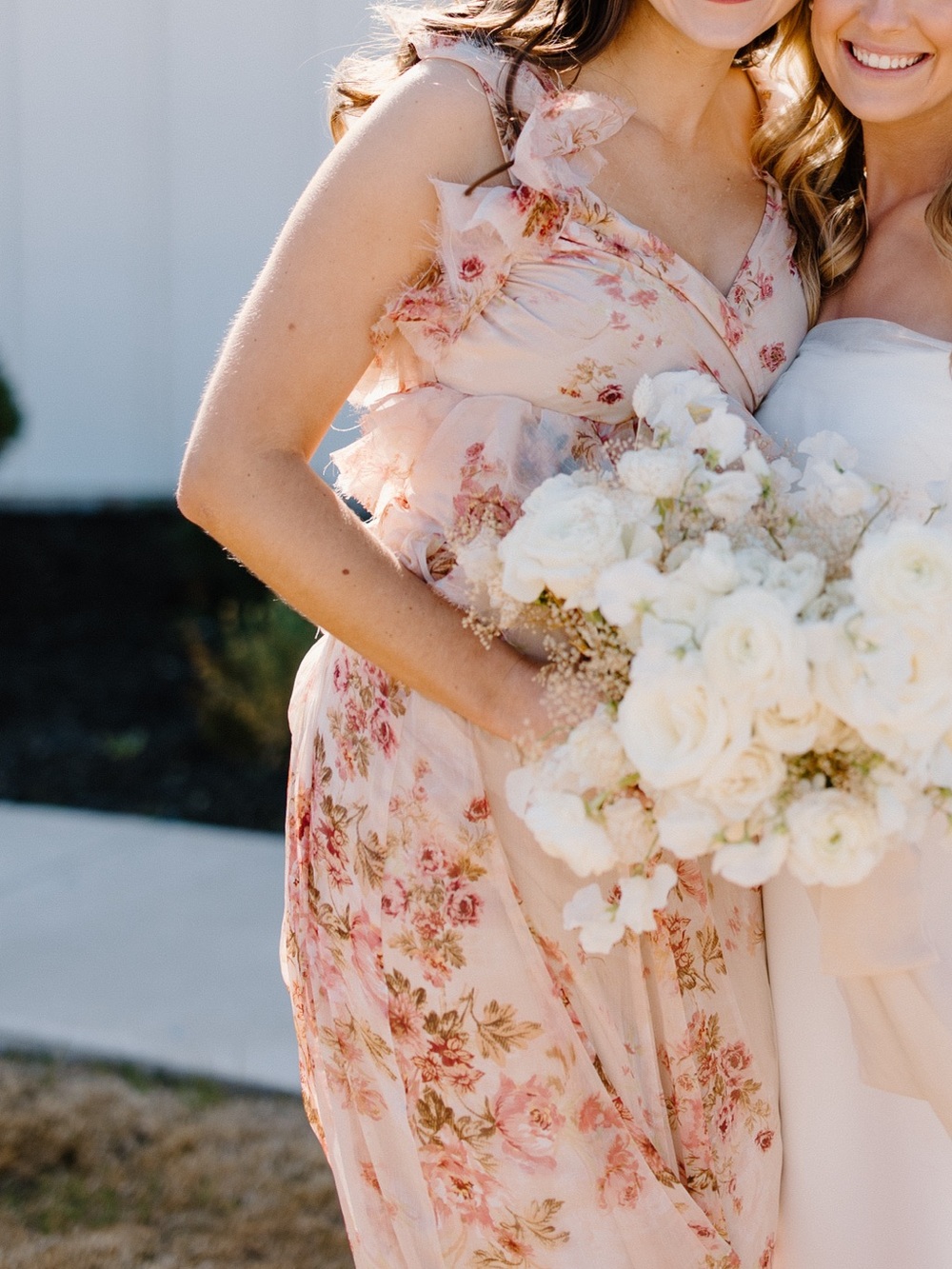 ASOS Beige and Pink Floral Dress